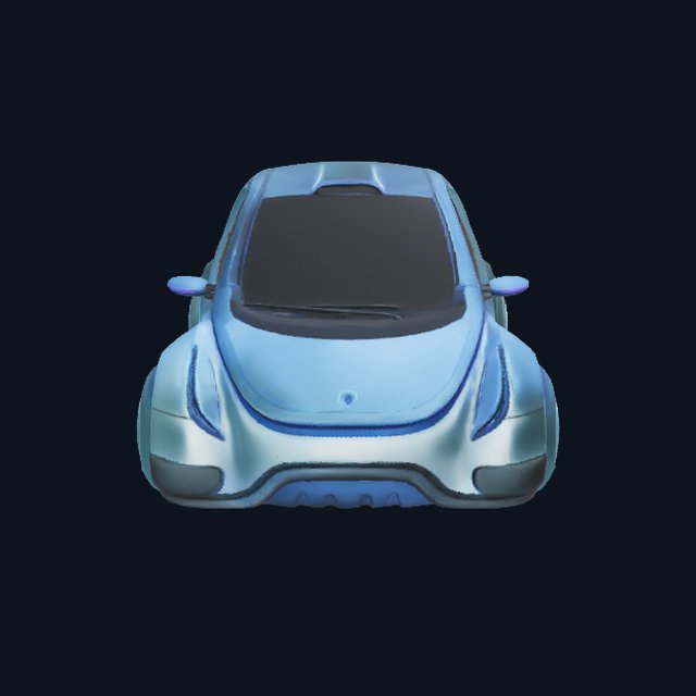 3D model of a hover car